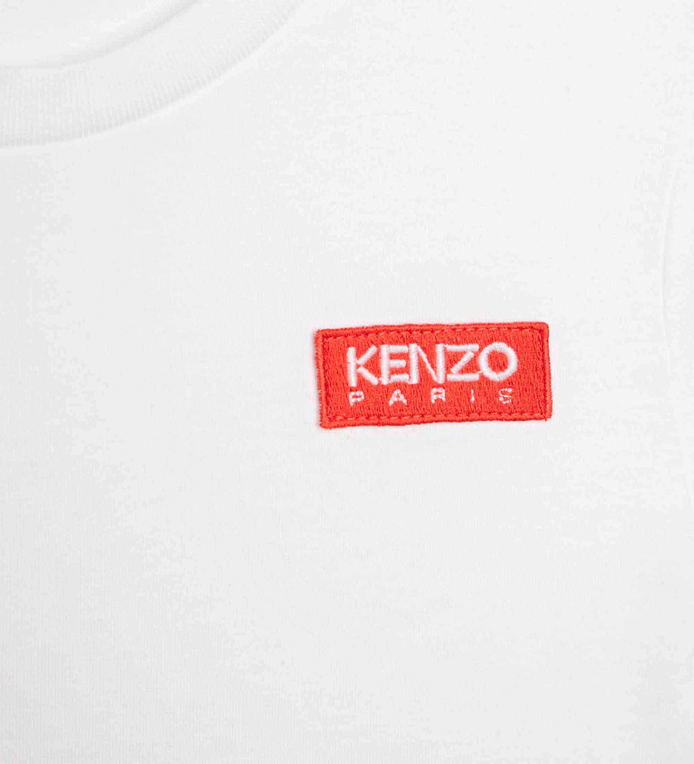 Kenzo T-shirt - White w. Orange