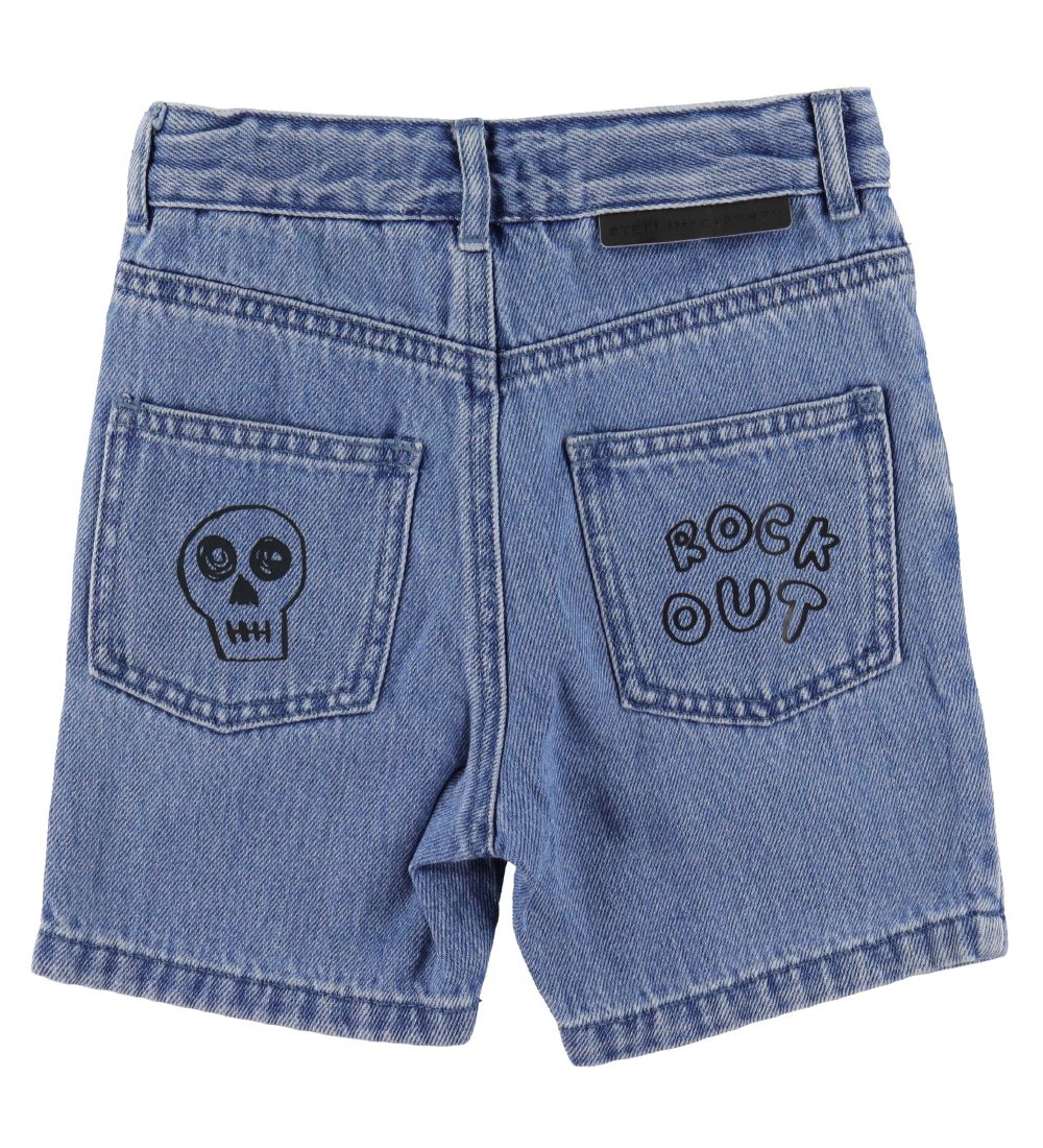 Stella McCartney Kids Shorts - Denim - Blue w. Print
