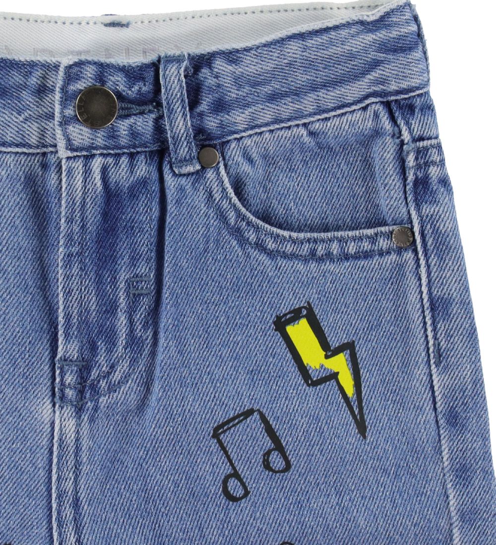 Stella McCartney Kids Shorts - Denim - Blue w. Print