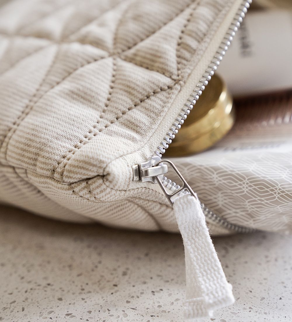 Meraki Cosmetic bag - Mentha - Off White/Safari