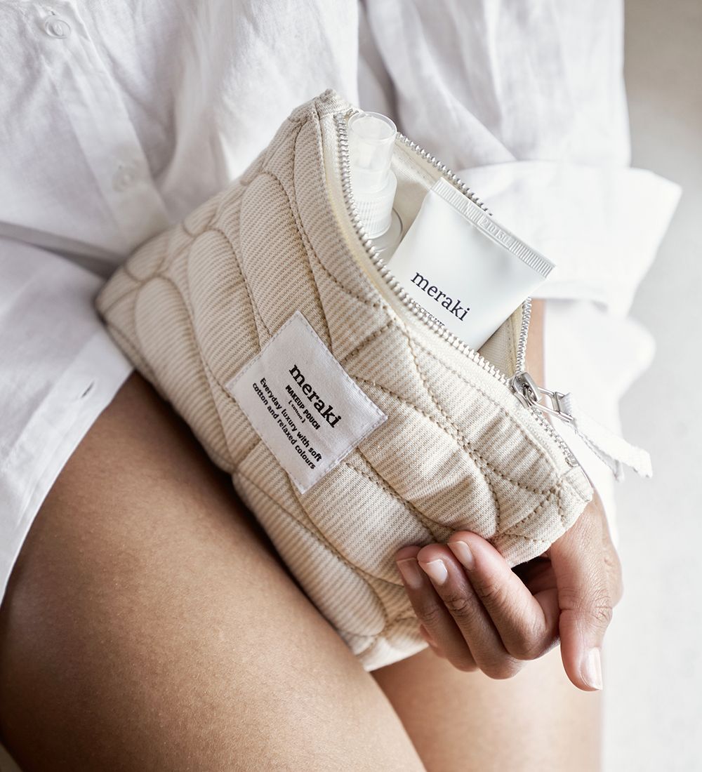 Meraki Cosmetic bag - Mentha - Off White/Safari