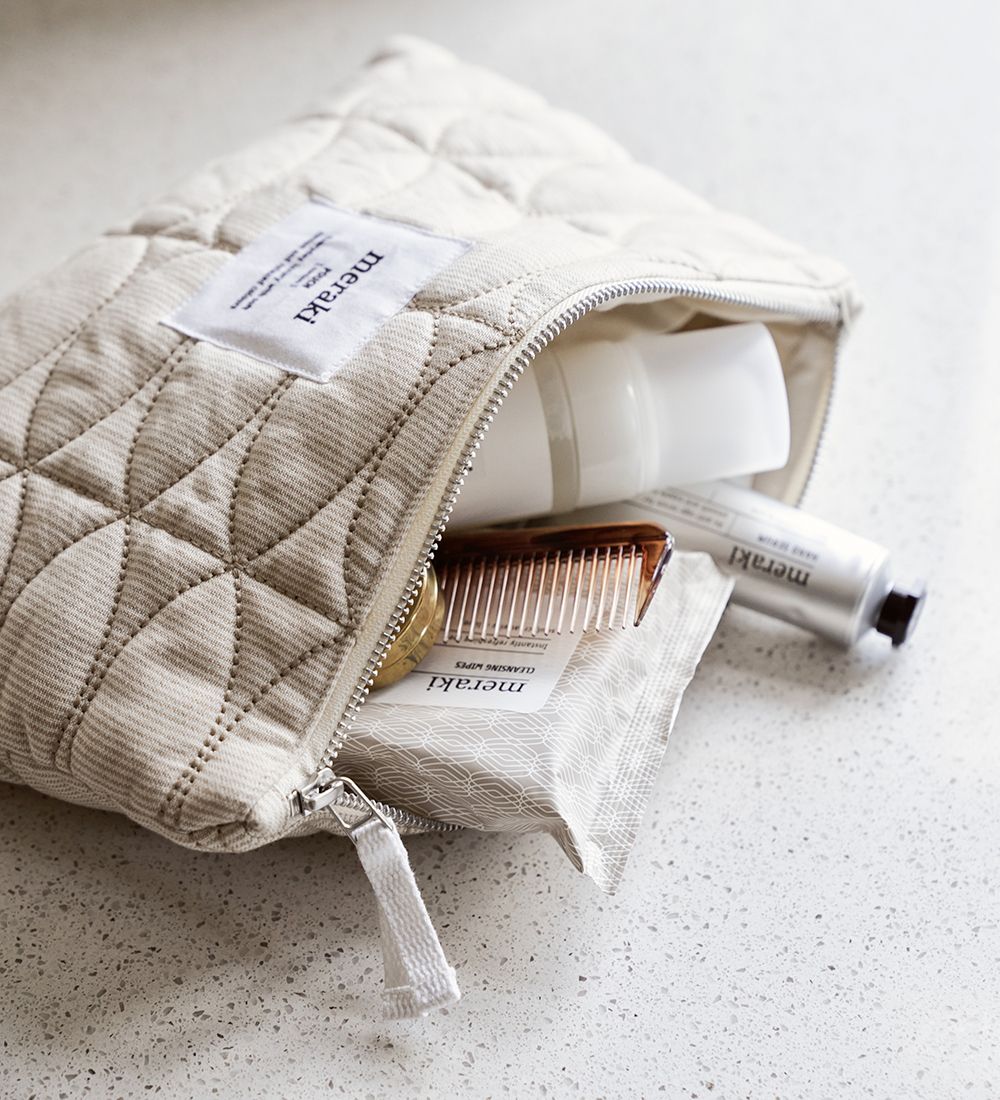Meraki Toiletry Bag - Mentha - Off White/Safari