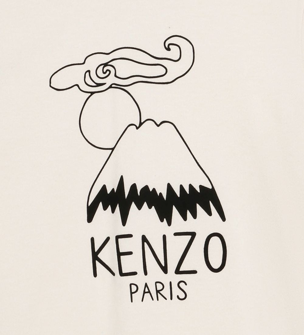 Kenzo T-skjorte - Cream m. Trykk