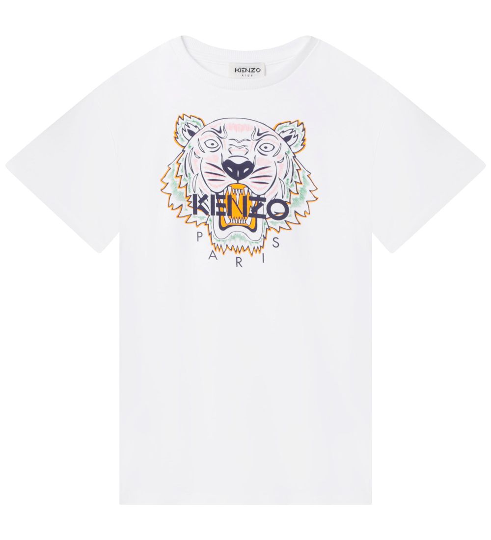 Kenzo Dress - White w. Tiger