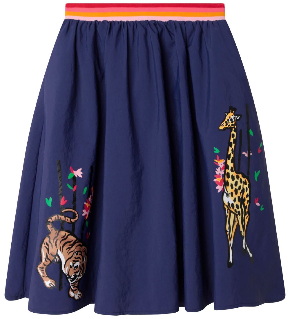 Kenzo Skirt - Navy w. Animals