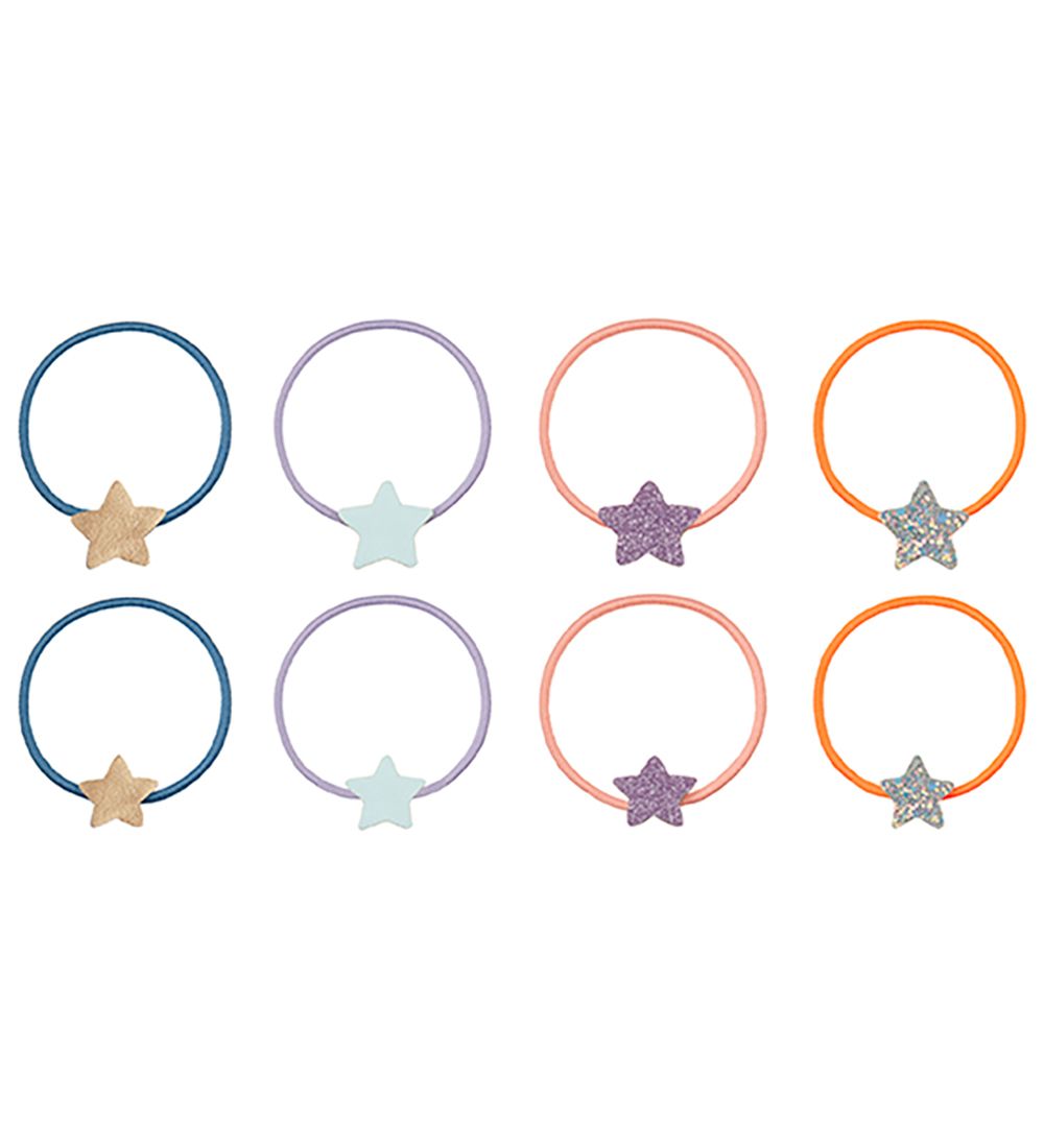 Mimi & Lula Elastic Hair Bands - 8-Pack - Star Burst Doodle