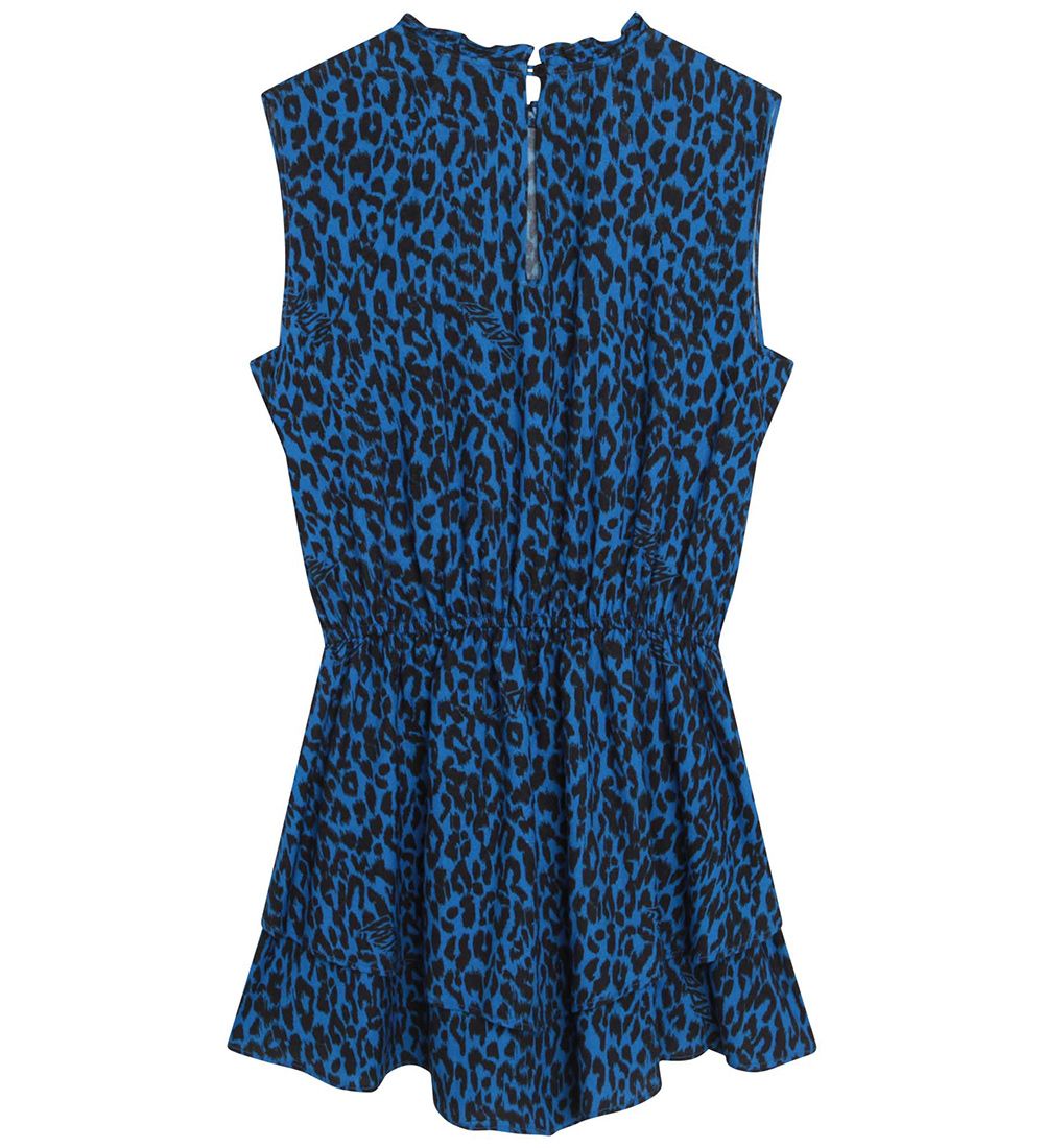 Zadig & Voltaire Dress - Electric Blue w. Leopard Print