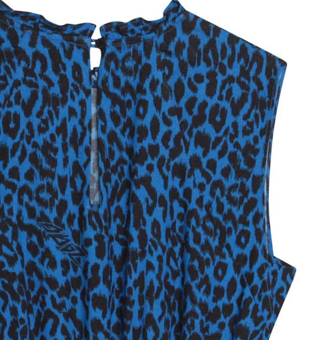 Zadig & Voltaire Dress - Electric Blue w. Leopard Print
