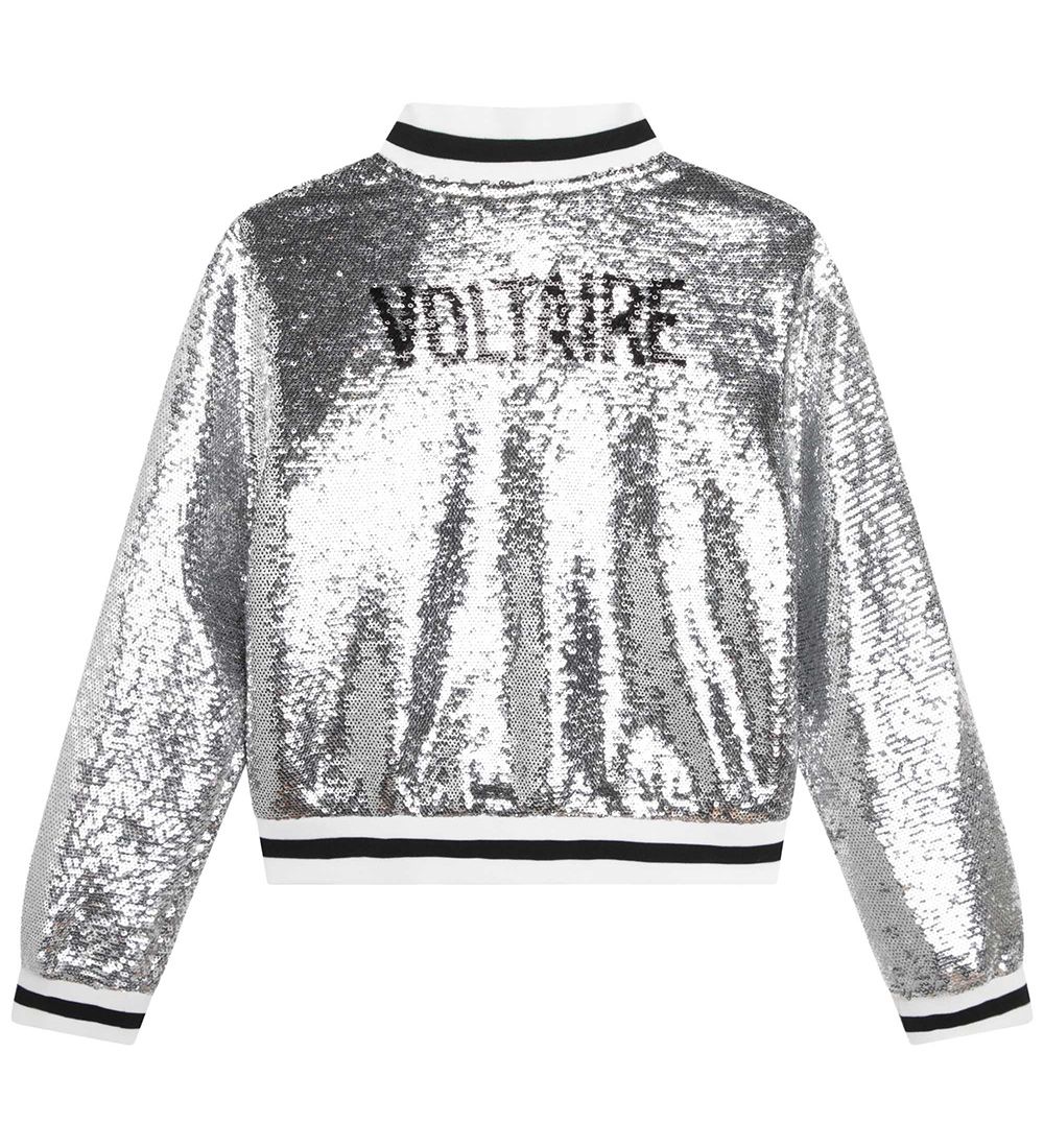 Zadig & Voltaire Jacket - Silver w. Sequins