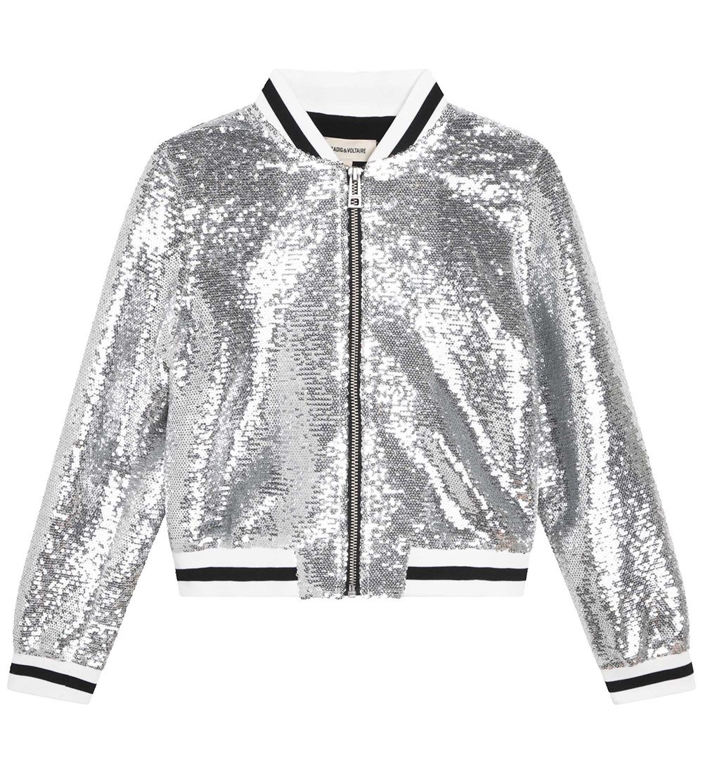 Zadig & Voltaire Jacket - Silver w. Sequins
