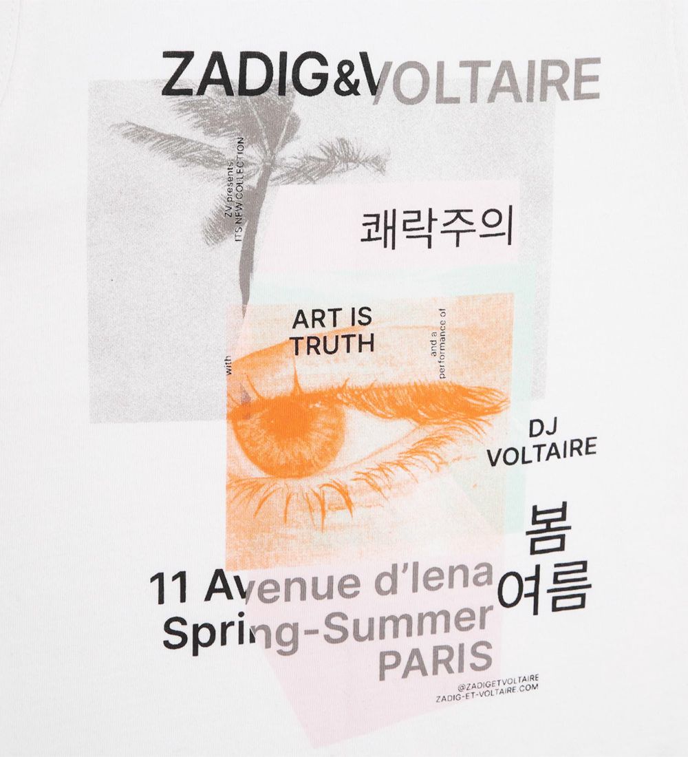 Débardeur Zadig & Voltaire - Blanc av. Tirages photo