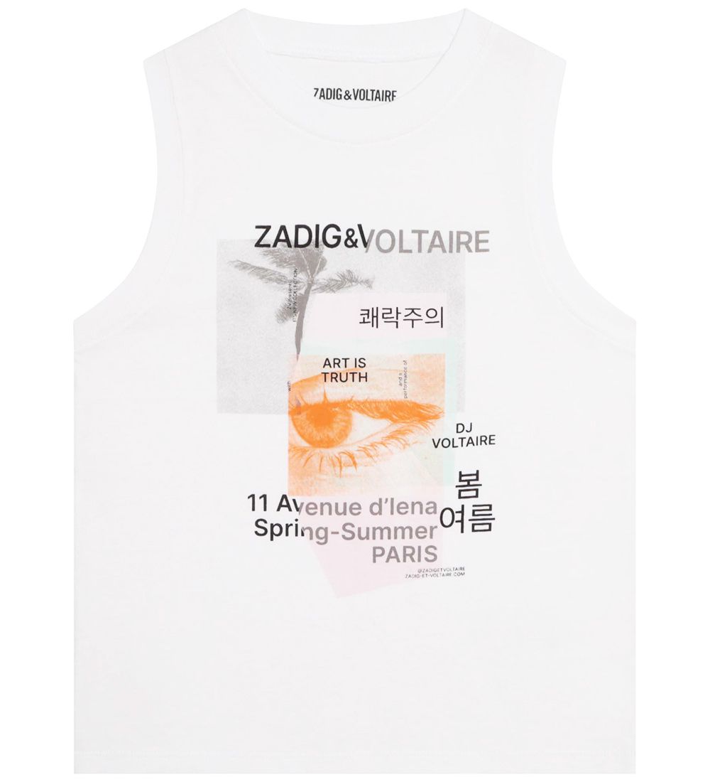 Débardeur Zadig & Voltaire - Blanc av. Tirages photo