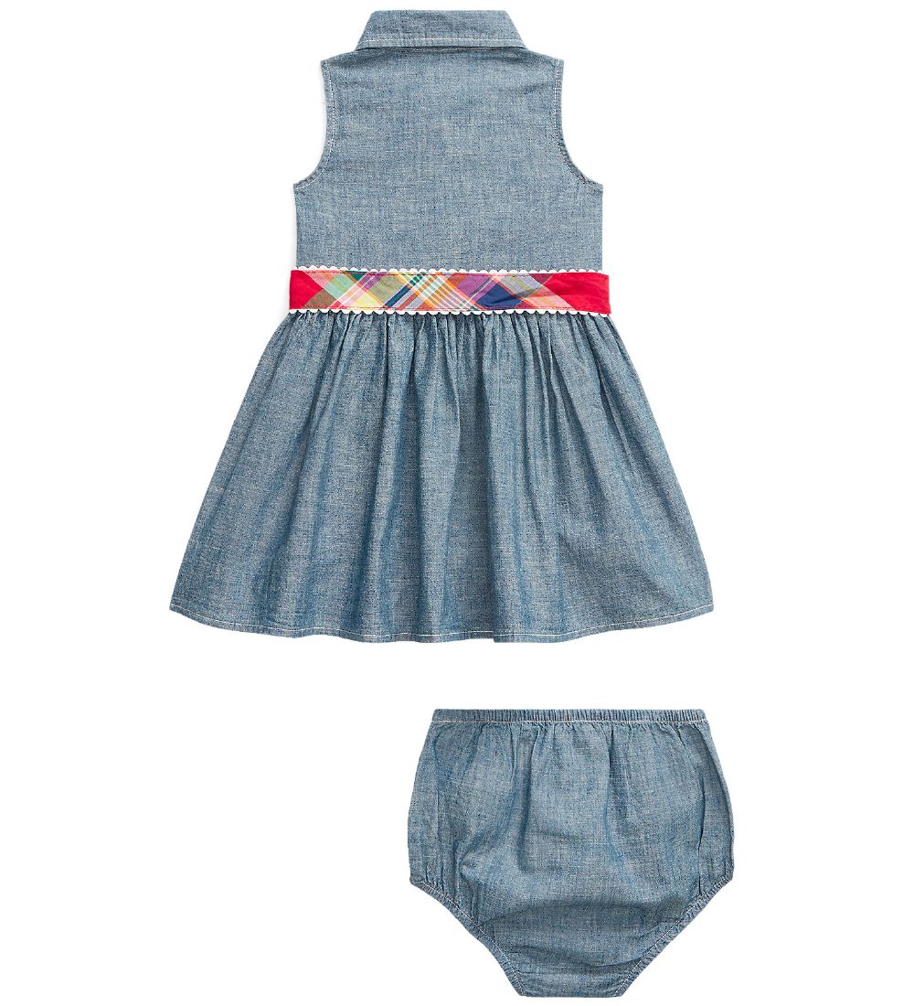 Polo Ralph Lauren Dress w. Bloomers - Denim - Watch Hill - Blue