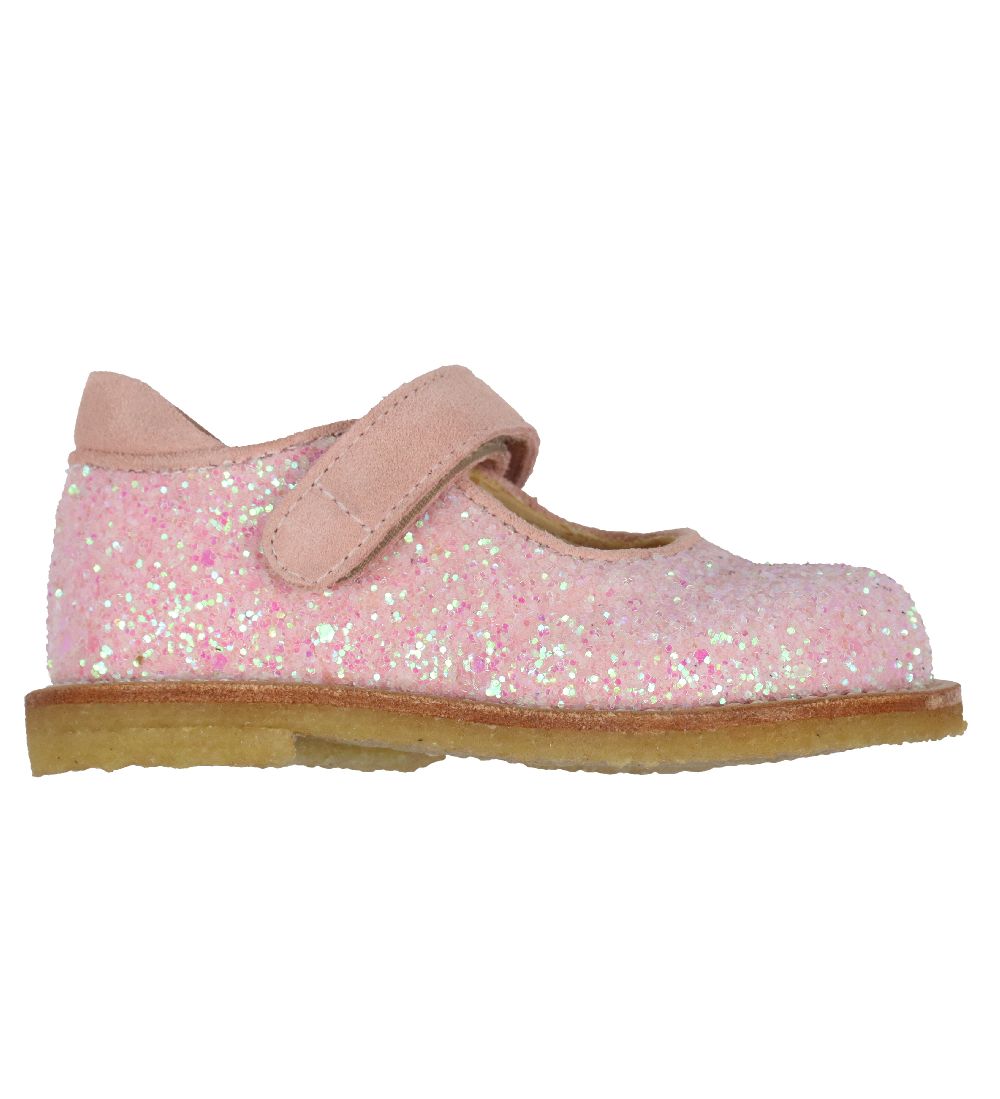Angulus Shoes - Peach w. Glitter