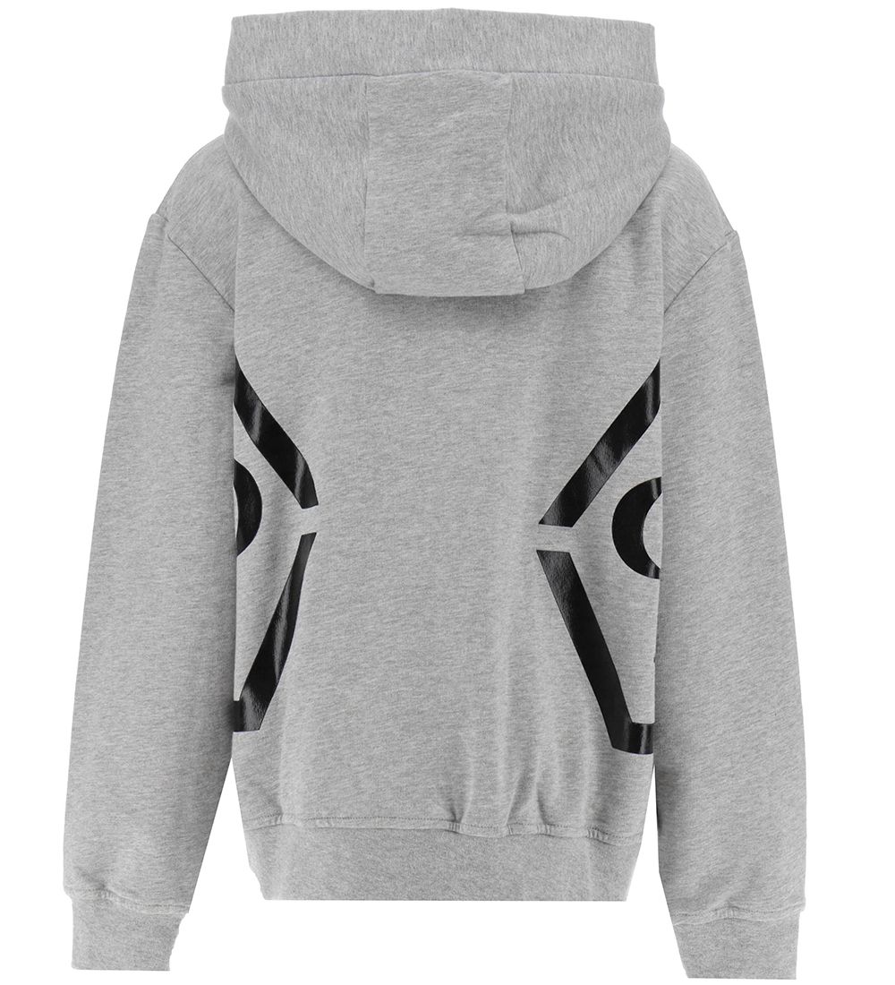 Philipp Plein Cardigan - Gråmelerad m. Svart
