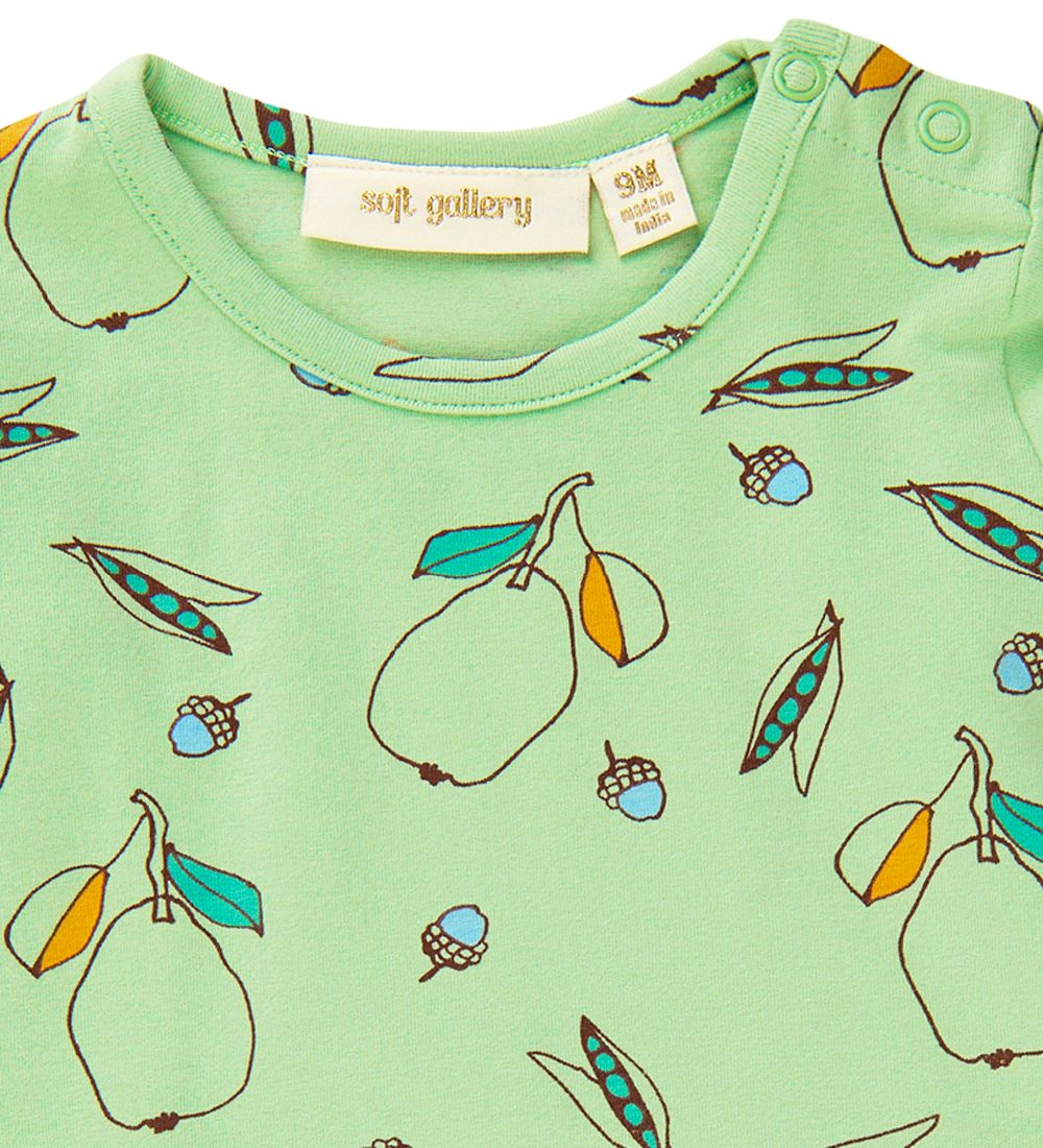 Soft Gallery Bodysuit æ/s - SgGalileo - Pear - Quiet Green