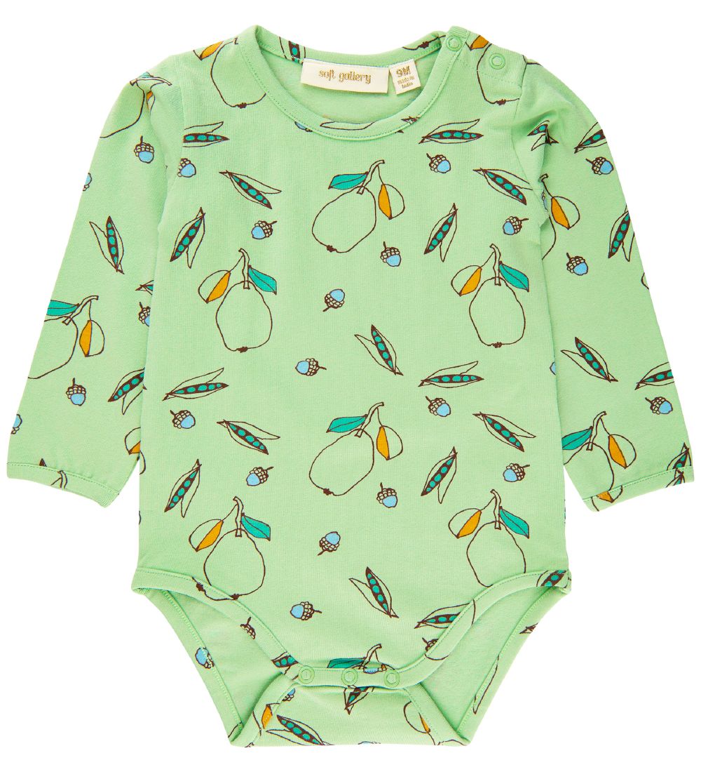 Soft Gallery Bodysuit æ/s - SgGalileo - Pear - Quiet Green