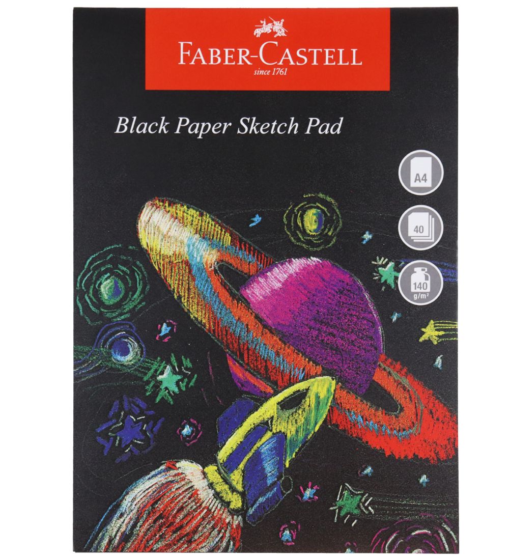 Faber-Castell Skissubók - 40 blöð - Svart A4