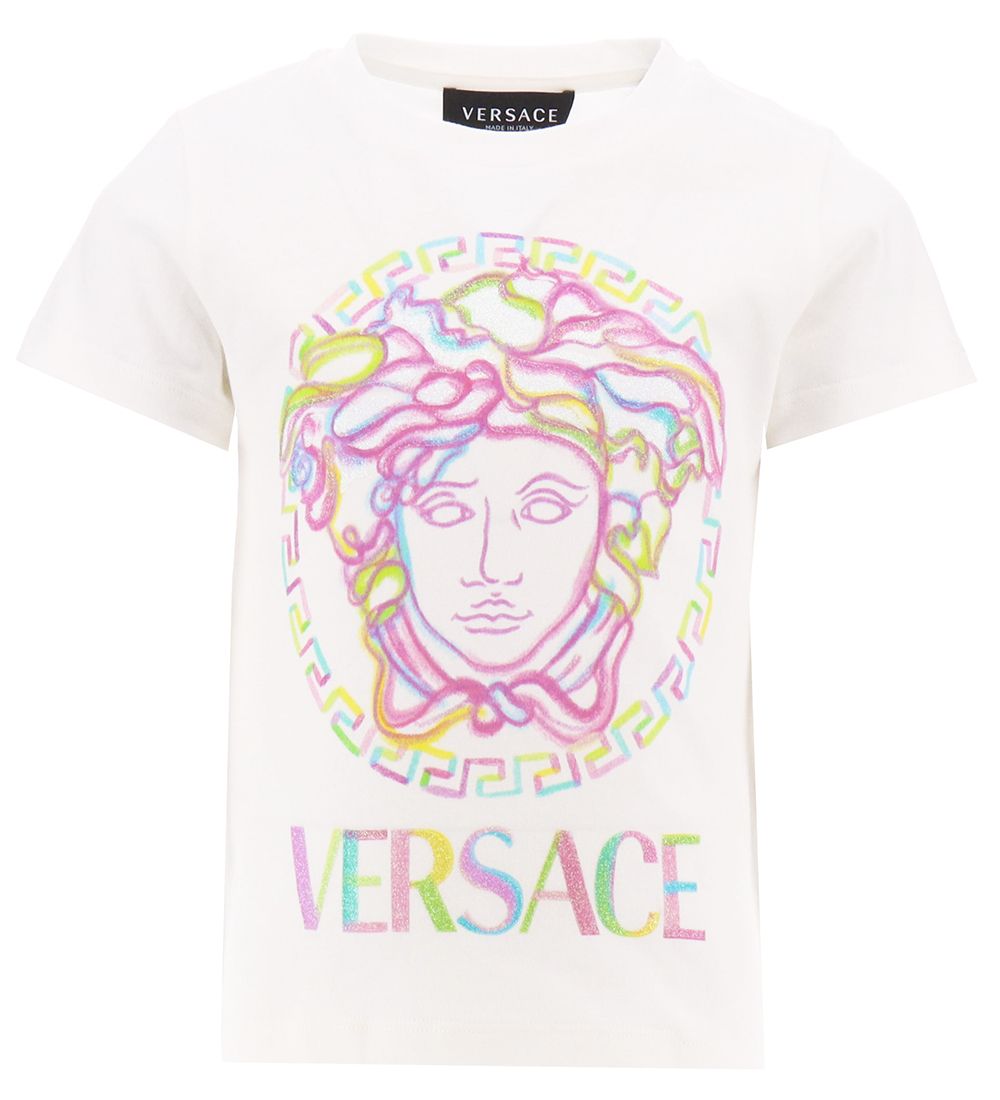 Versace T-Shirt - Weiß m. Logo