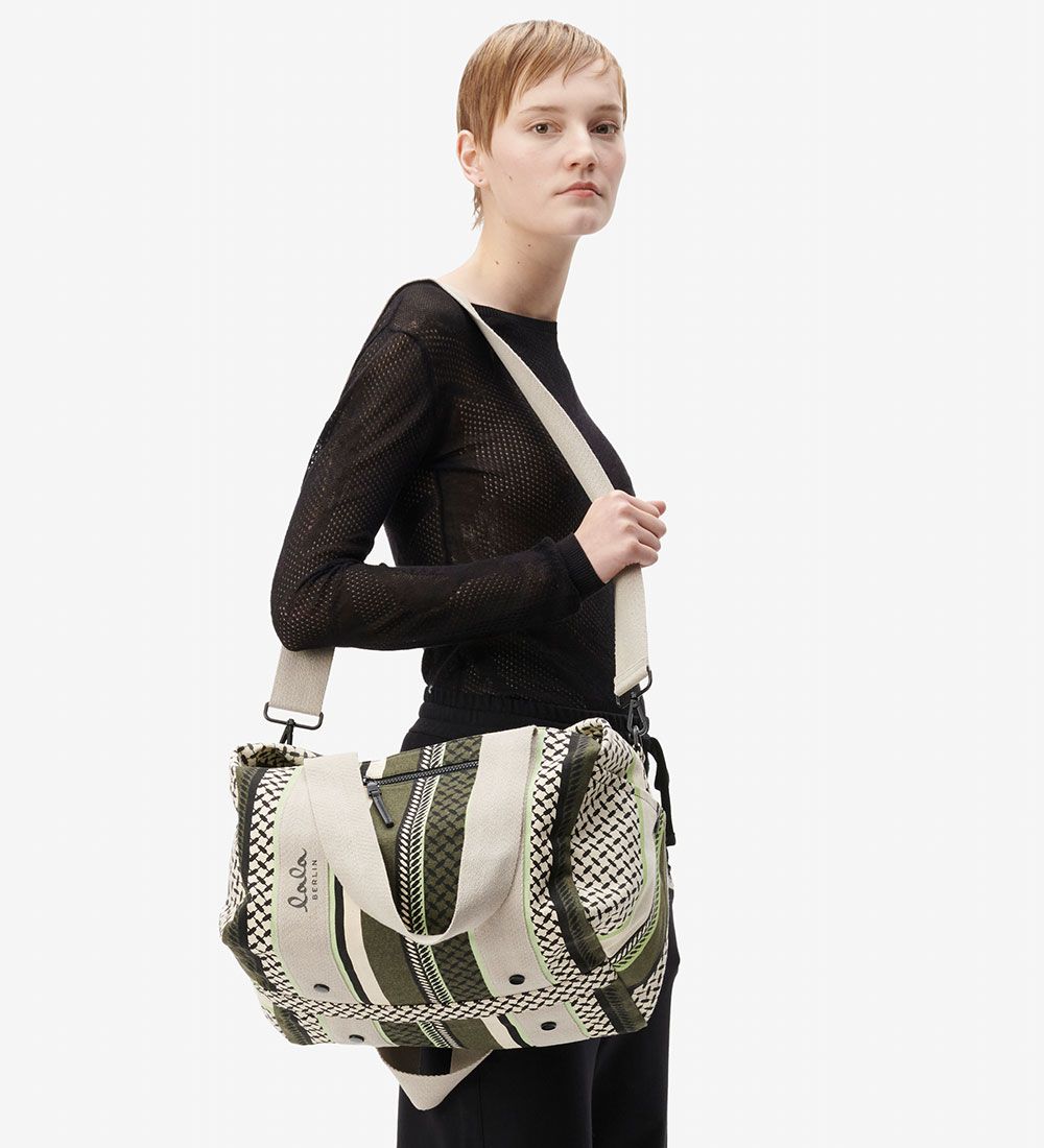 Lala Berlin Beutel - Big Bag Muriel 2.0 - Mehrfarbige Avocado