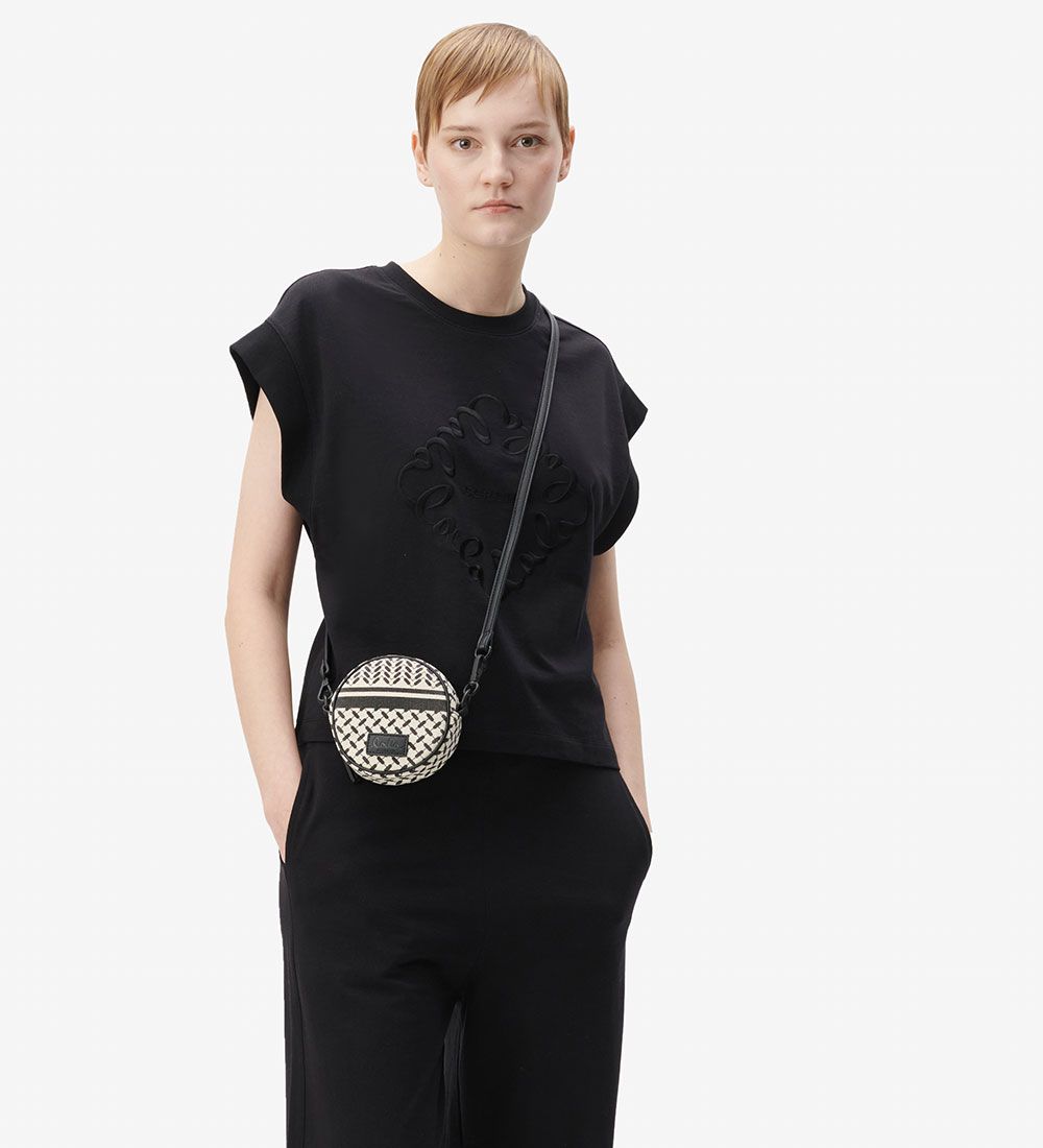 Lala Berlin Umhängetasche - Arlie - Erbe Stripe Black
