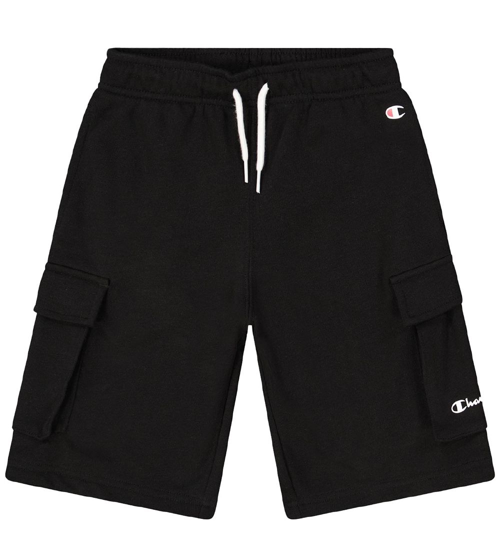 Champion Shorts - Bermuda Cargo - Black w. Logo