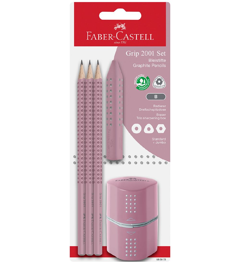 Faber-Castell Kynsarja - 5 Osaa - Vaaleanpunainen