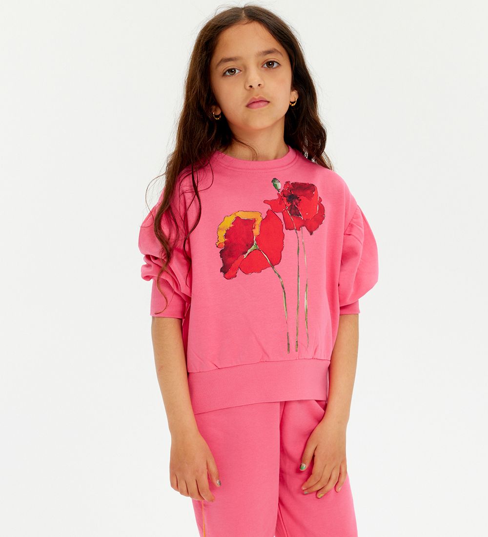 Soft Gallery Sweatshirt - 3/4 sleeves - SgGeneva - Camelia Rose