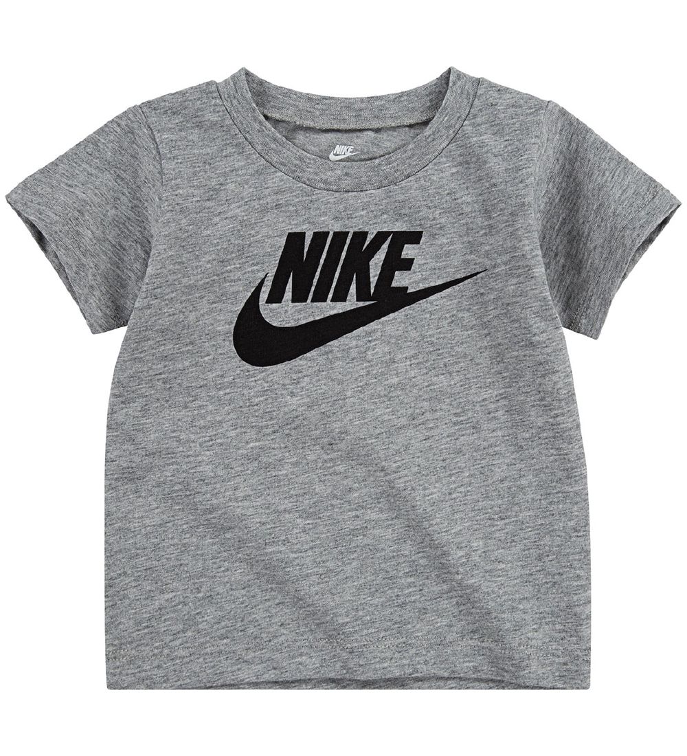 Nike T-shirt - Dark Grey Heather - 7 år (122) - Nike T-shirt