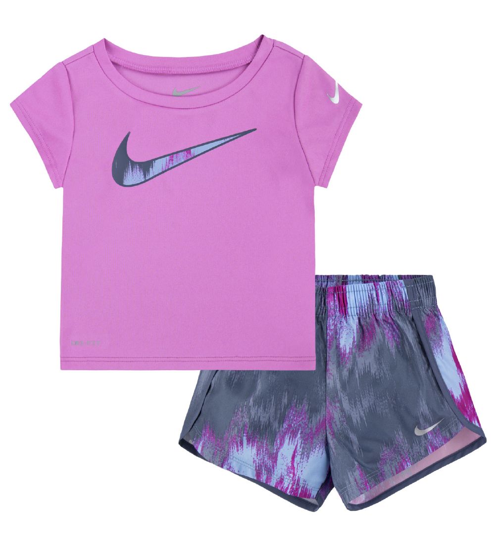 Nike Shorts Set - T-Shirt/Shorts - Dri-Fit - Kobalt Bliss