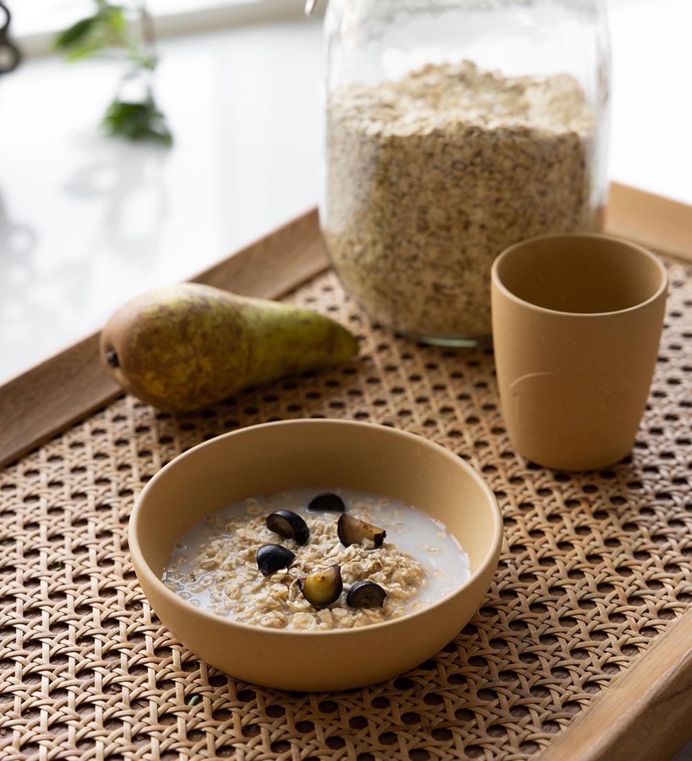 Sebra Dinner Set - Bioplastic - 3 Parts - MUMS - Wheat Yellow