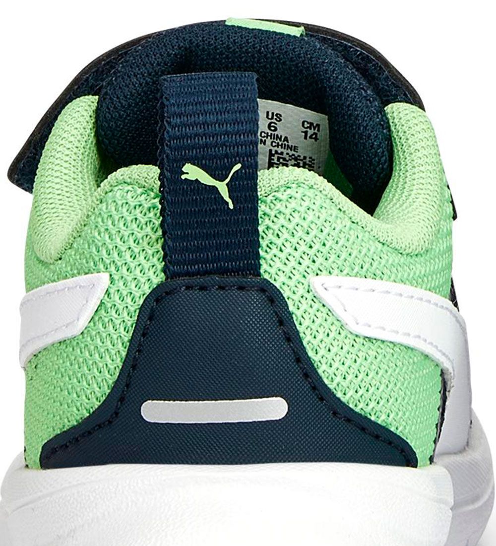 Puma Sneakers - Evolve Run Mesh AS Inf - Dark Night/White/Green