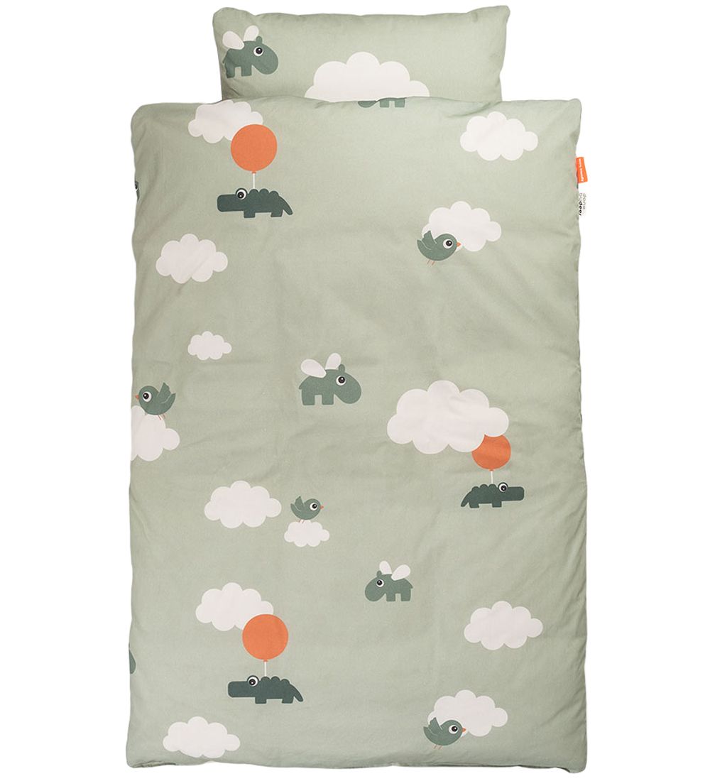 Done by Deer Bedding - Baby - Happy Clouds - Green