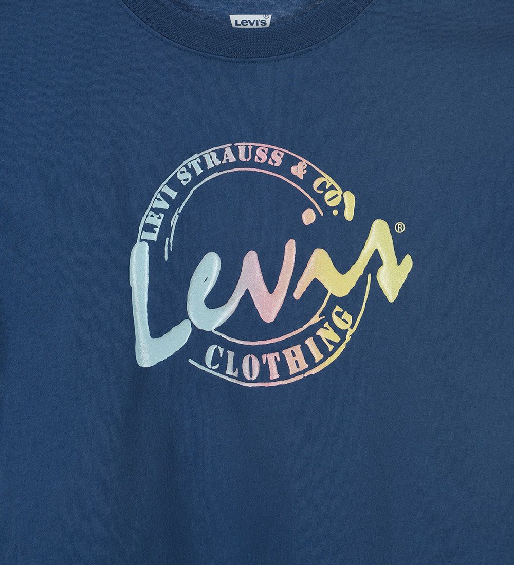 Levis Kids T-shirt - True Navy w. Glitter