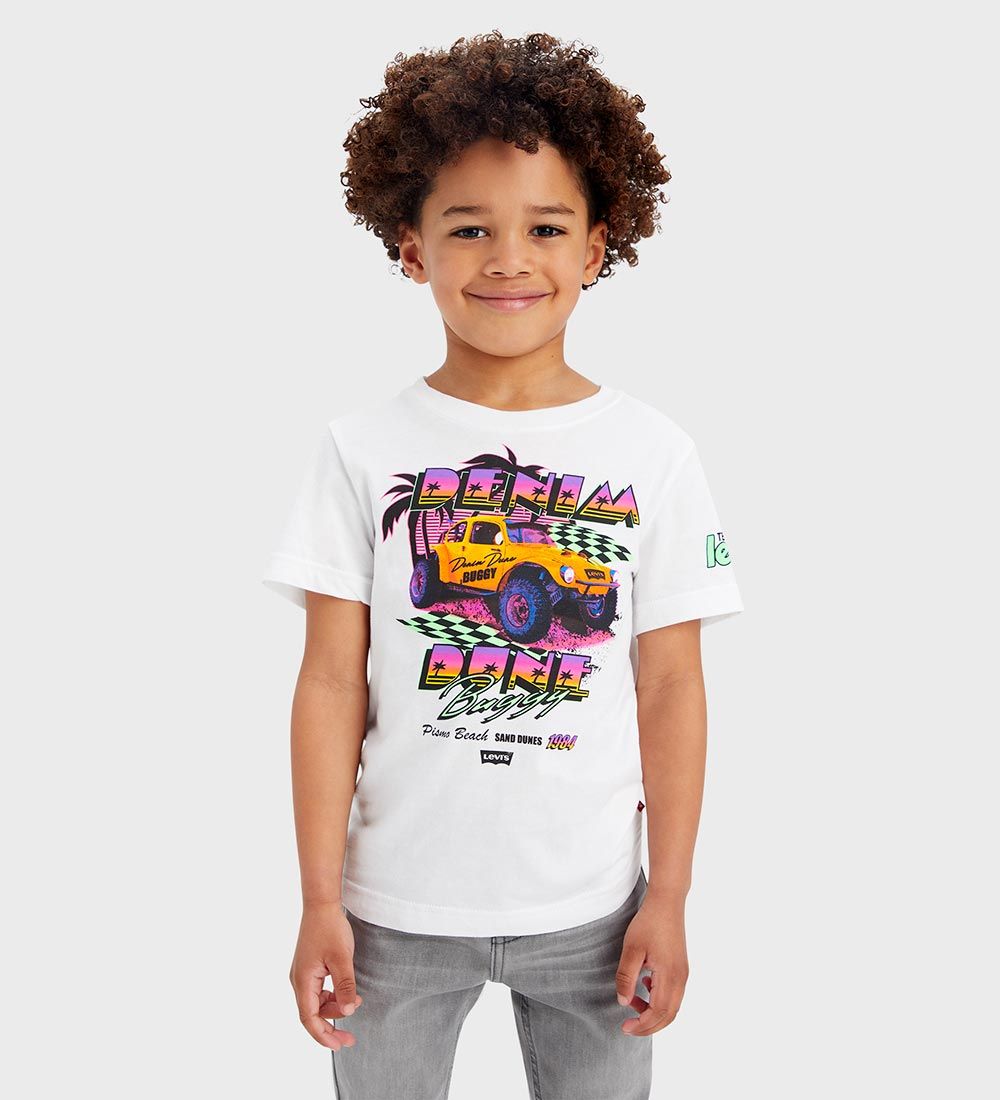 Levis Kids T-shirt - Bright White w. Print
