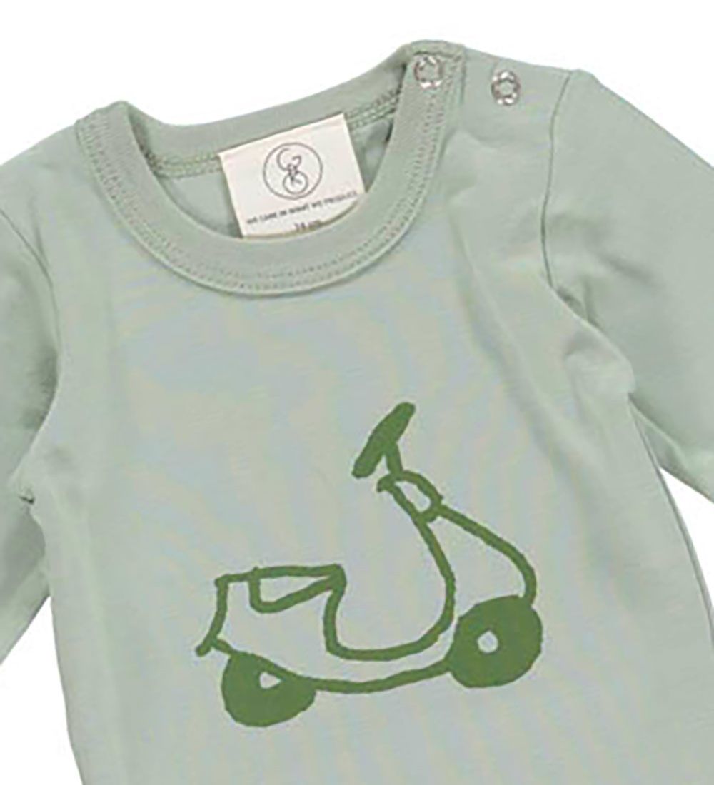 Gro Bodysuit æ/s - Sun - Sage