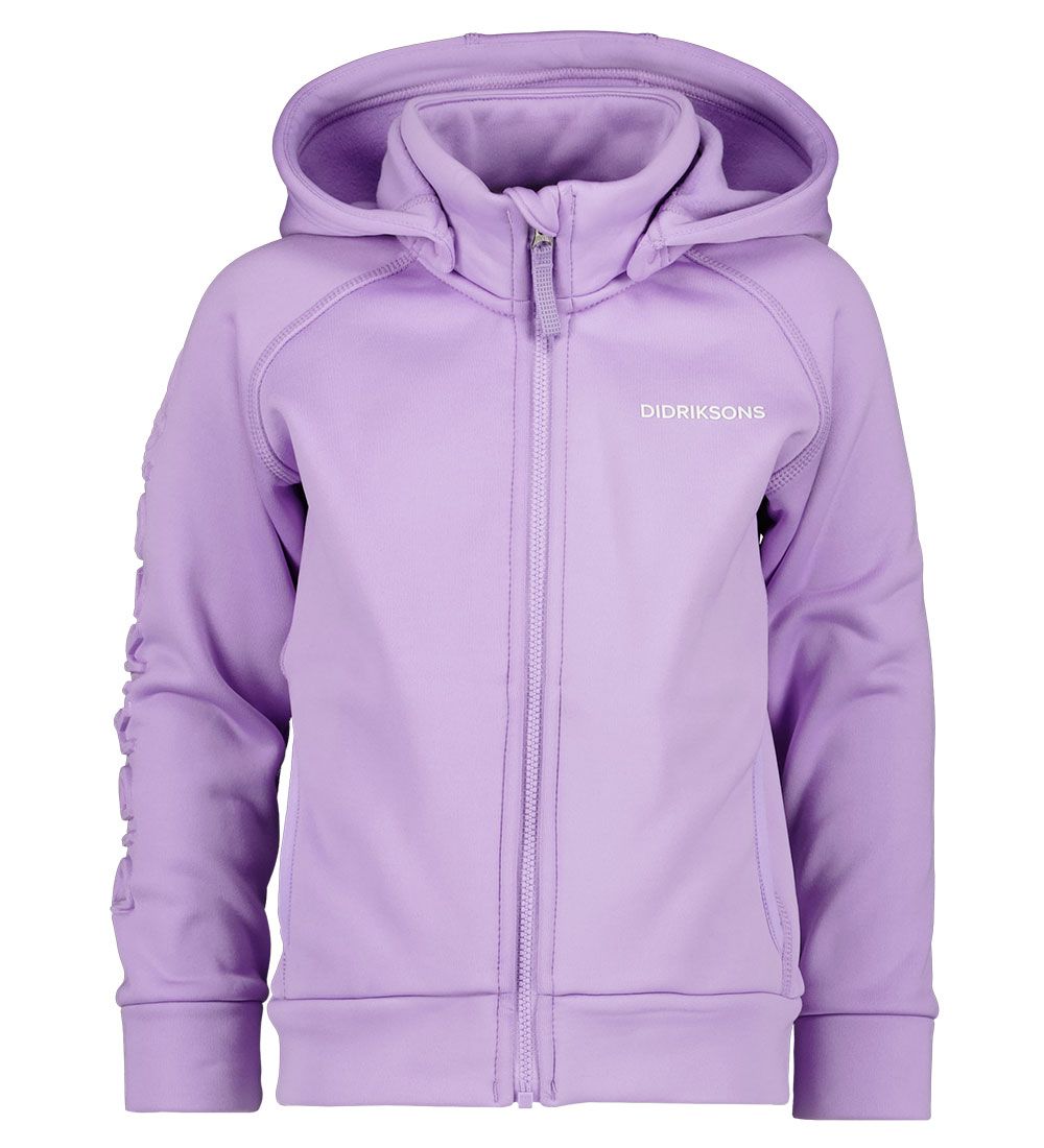 Didriksons Cardigan w. Fleece - Corin - Digital Purple
