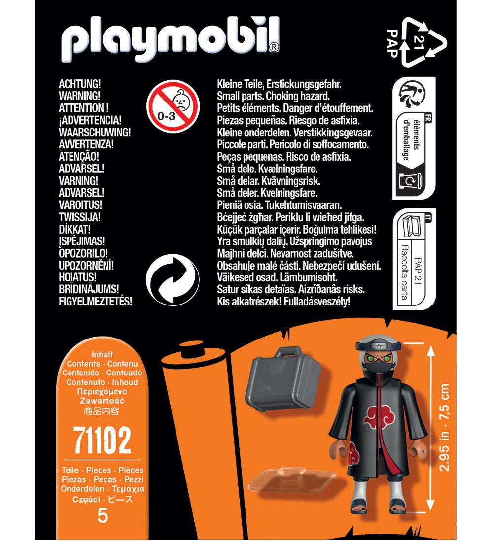 Playmobil Naruto - Kakuzu - 71102 - 5 Parts