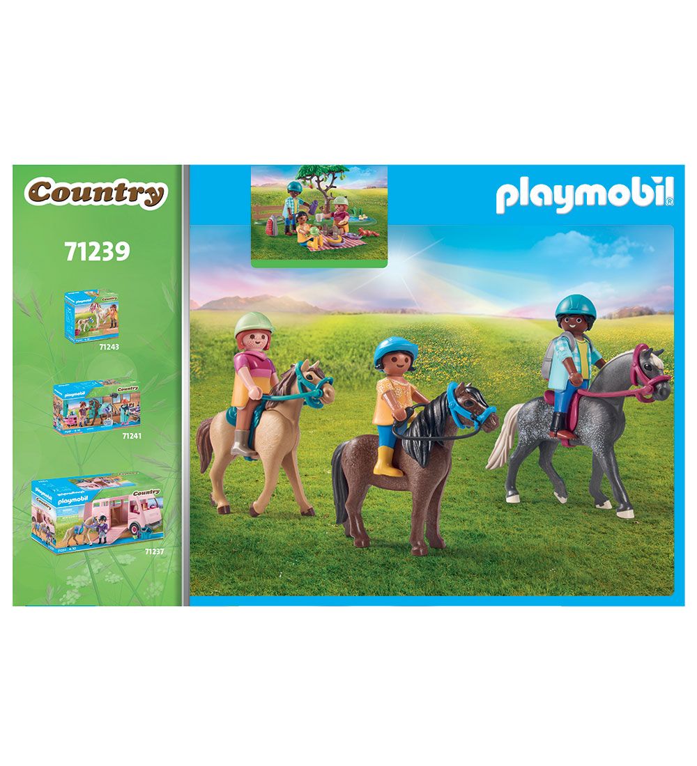 Playmobil Country - Picnic With Horses - 71239 - 67 Parts