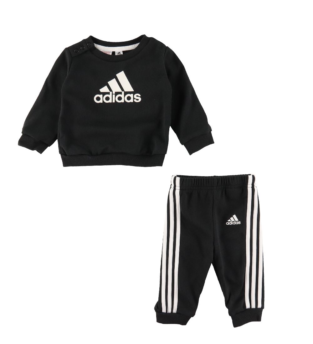 adidas Performance Sweat Set - I Bos Jog FT - Black/White