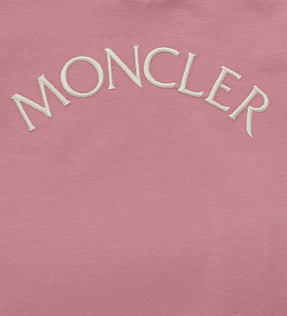 Moncler T-shirt - Pink w.White