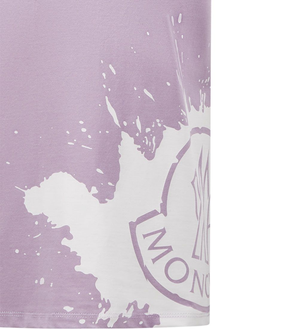 Moncler T-shirt - Purple w. White