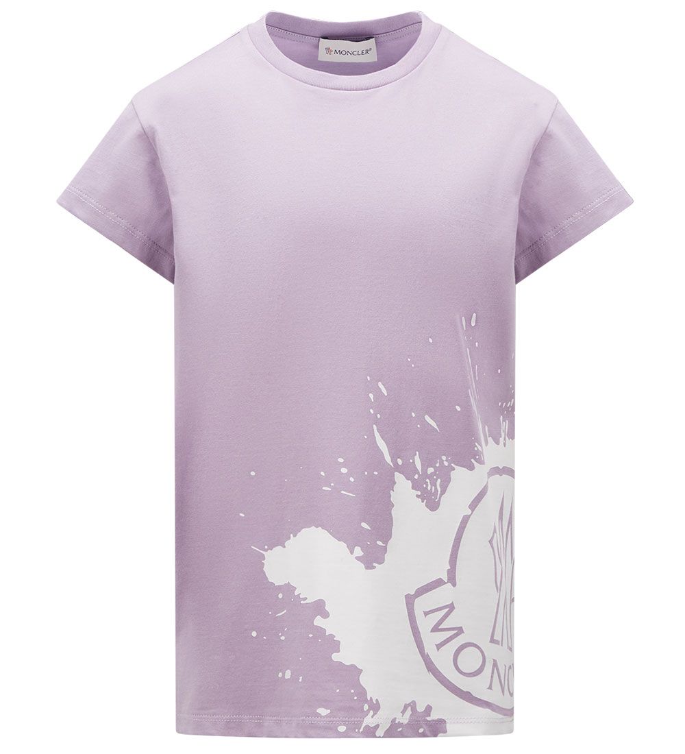 Moncler T-shirt - Purple w. White