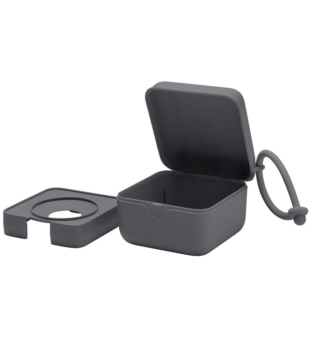 BIBS Pacifier box - 7x5 cm - Iron