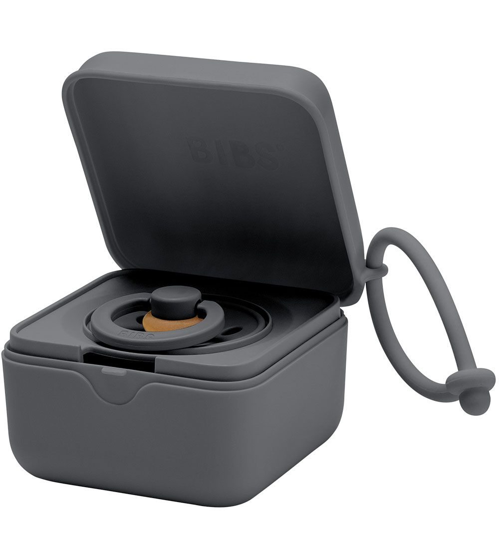 BIBS Pacifier box - 7x5 cm - Iron