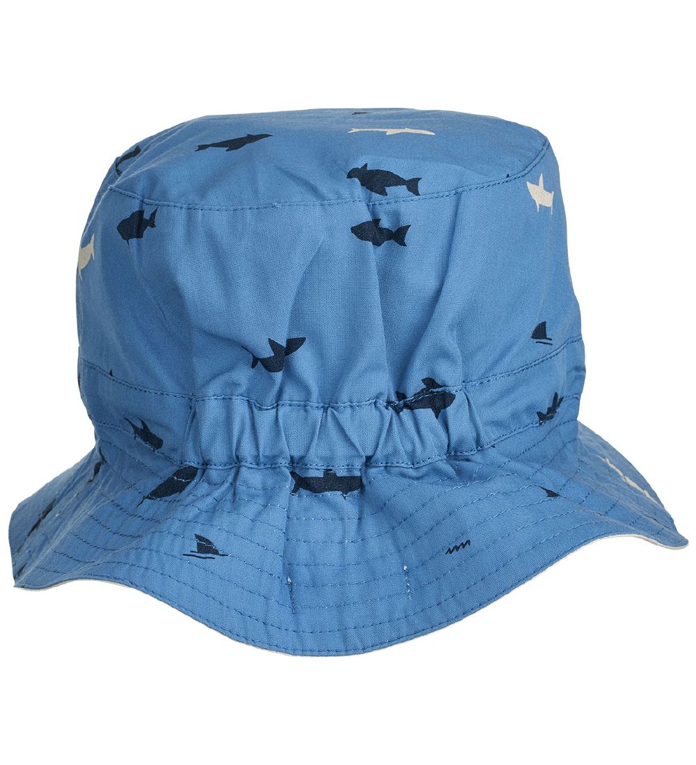 Liewood Bucket Hat - Sander Reversible - Shark/Riverside