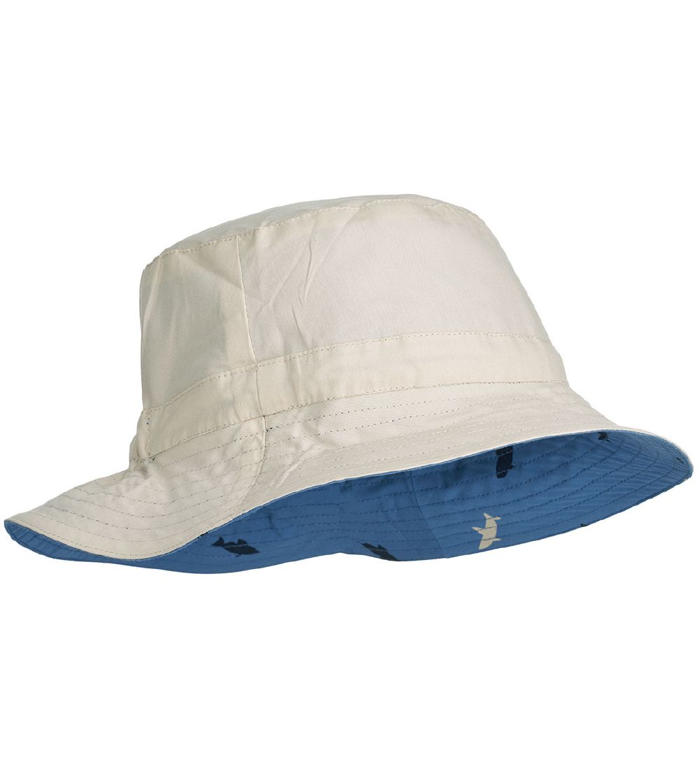 Liewood Bucket Hat - Sander Reversible - Shark/Riverside