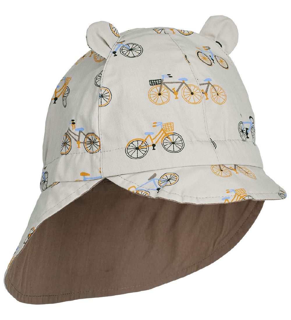 Liewood Sun Hat - Gorm Reversible - Bicycle/Cloud Blue