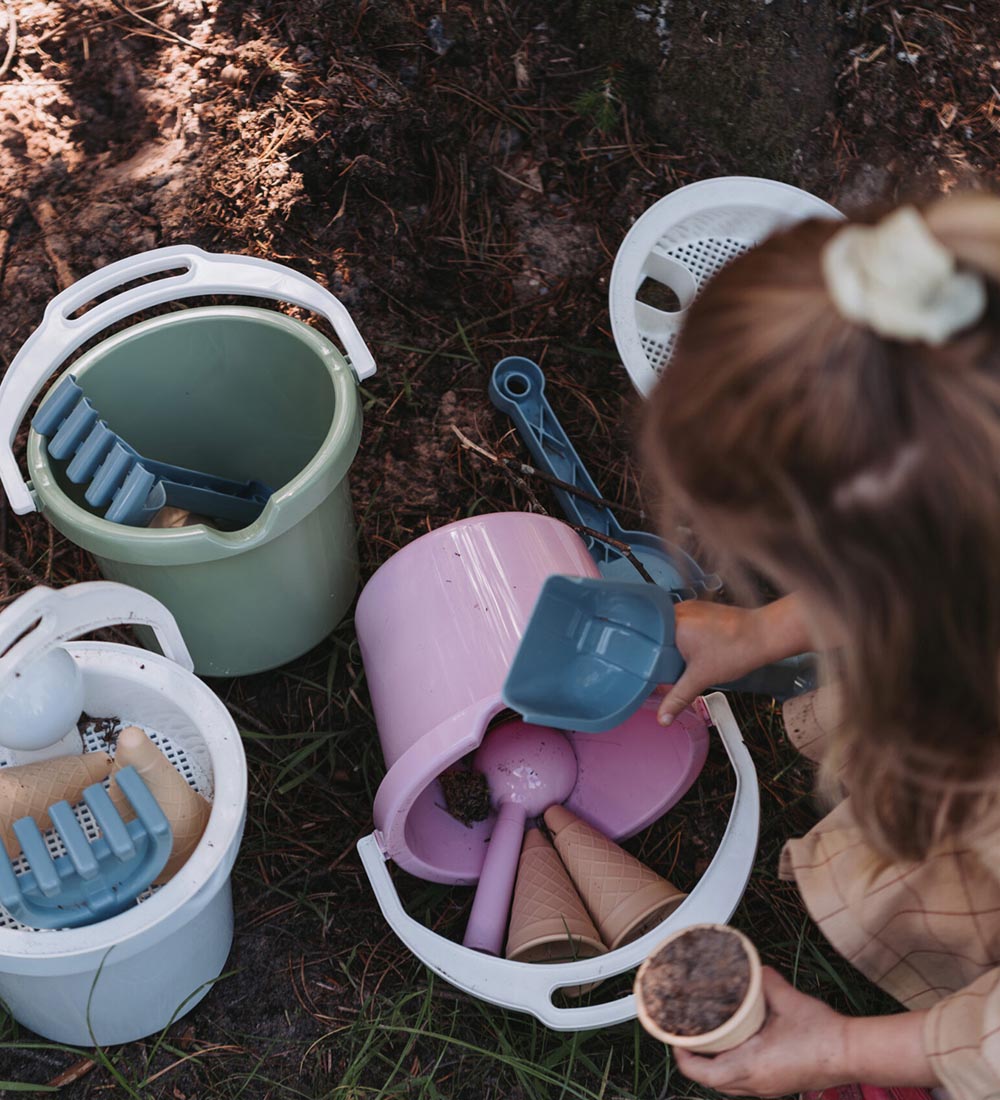 Dantoy Bucket Set - 8 Parts - Thorbjørn - Pink