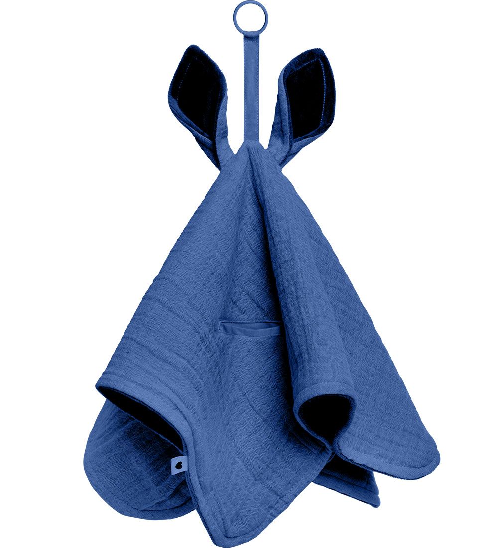 BIBS Comfort Blanket - 40x40 cm - Kangaroo - Cornflower/Baby Blu